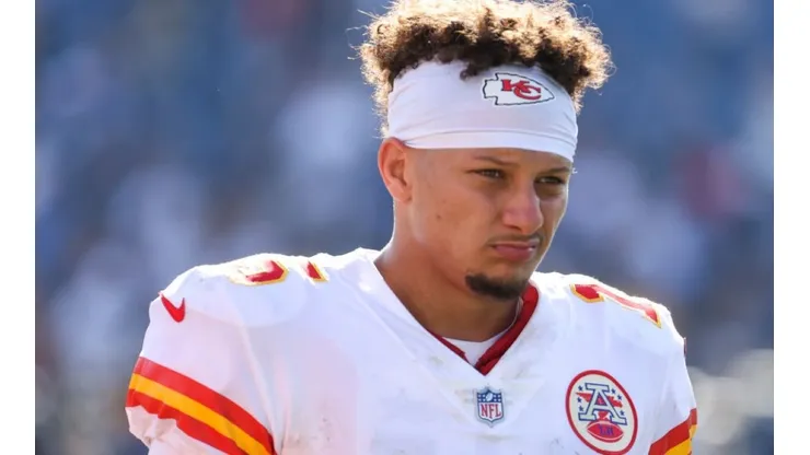 Patrick Mahomes of the Chiefs at the game vs Titans on October 24