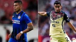 Orbelin Pineda of Cruz Azul (left) and Luis Fuentes of Club America