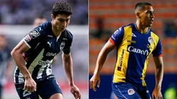 Stefan Medina of Monterrey (left) and Ricardo Chavez of San Luis