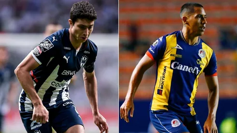 Stefan Medina of Monterrey (left) and Ricardo Chavez of San Luis