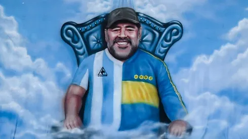 Diego Maradona tribute in La Bombonera