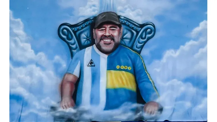 Diego Maradona tribute in La Bombonera
