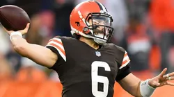 Baker Mayfield of the Browns at his last game previous his injury vs the Arizona Cardinals on October 17