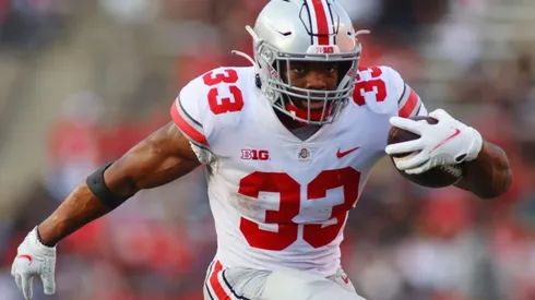 Master Teague III of Ohio State Buckeyes at the game vs Rutgers