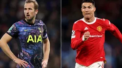 Harry Kane of Tottenham (left) and Cristiano Ronaldo of Manchester United (right)