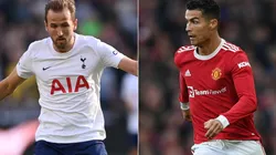 Harry Kane of Tottenham (left) and Cristiano Ronaldo of Manchester United.