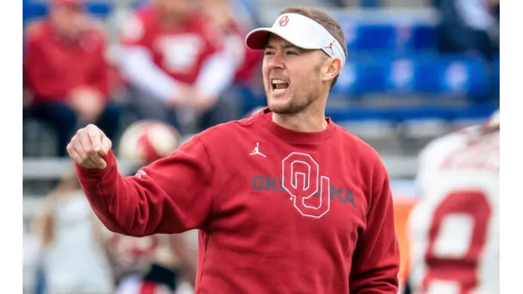 Head coach Lincoln Riley of the Oklahoma Sooners