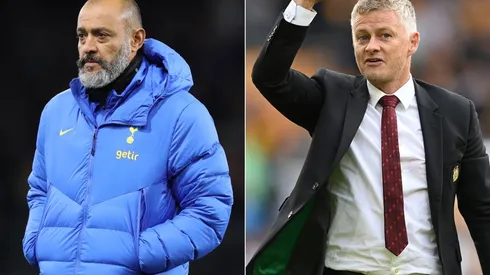 Nuno Espirito Santo of Tottenham (left) and Ole Gunnar Solskjaer of Manchester United (right)