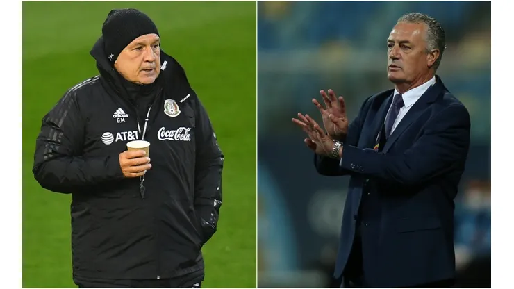 Mexico manager Gerardo Martino (left) and Ecuador coach Gustavo Alfaro.