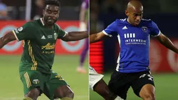 Eryk Williamson of Portland Timbers (left) and Judson of San Jose Earthquakes