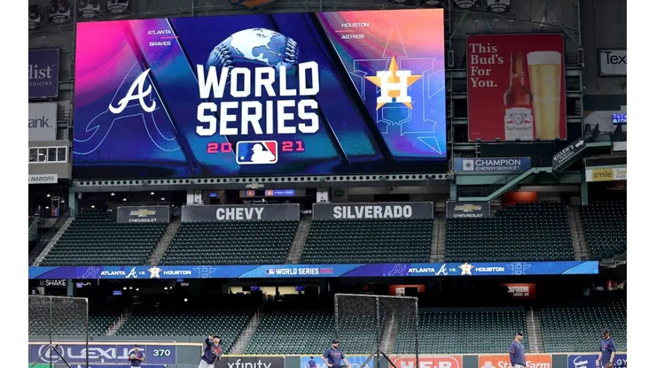 The Houston Astros and the Atlanta Braves face off in the 2021 World Series.
