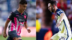 Edson Gutiérrez of Monterrey (left) and Miguel Layun of Club America