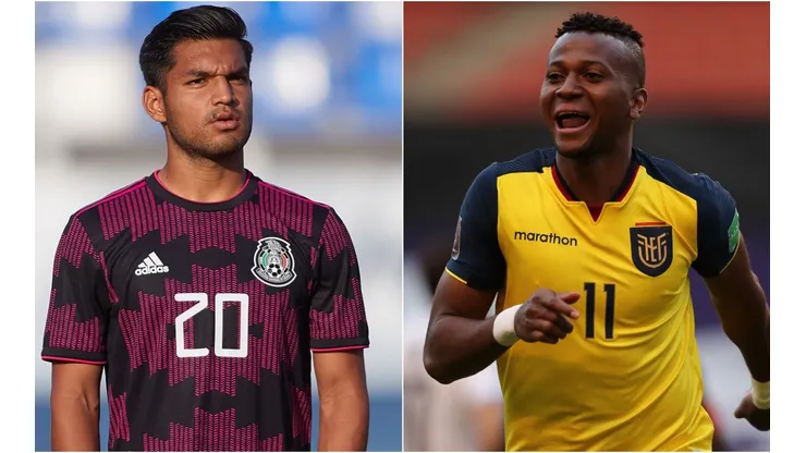 Eduardo Aguirre of Mexico (left) and Michael Estrada of Ecuador