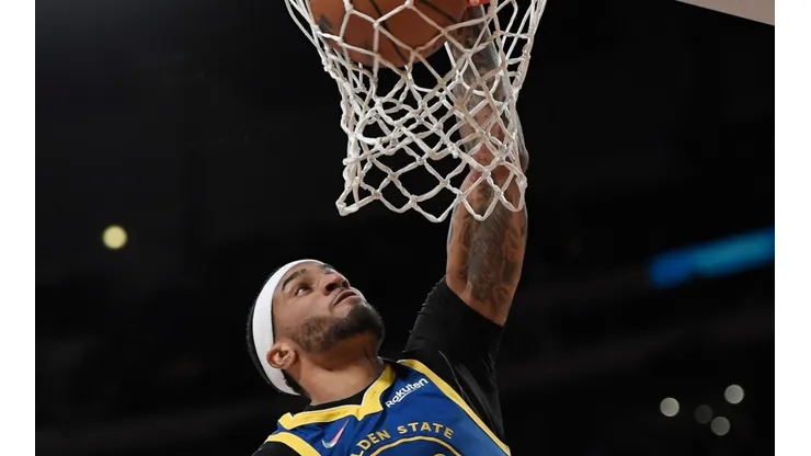 Gary Payton II #0 of the Golden State Warriors