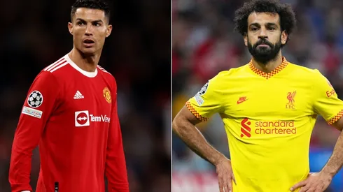 Cristiano Ronaldo of Manchester United (left) and Mohamed Salah of Liverpool (right)