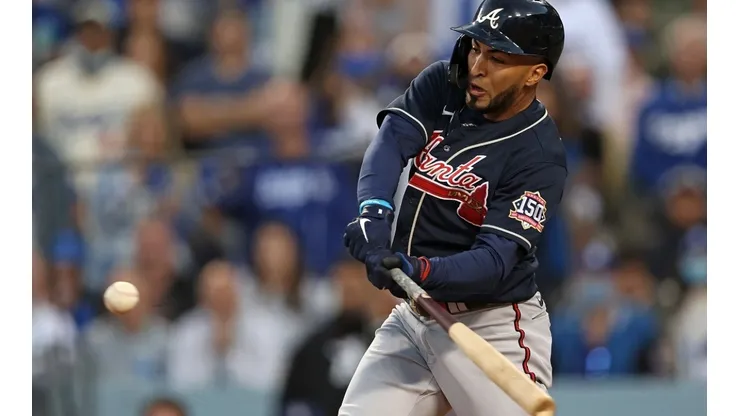 Eddie Rosario #8 of the Atlanta Braves