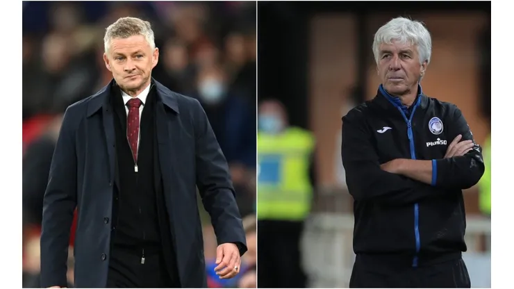 Manchester United boss Ole Gunnar Solskjaer (left) and Atalanta head coach Gian Piero Gasperini.