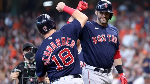 JD Martinez hit the first grand slam of the night