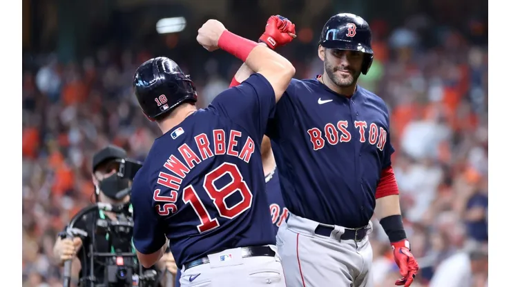 JD Martinez hit the first grand slam of the night