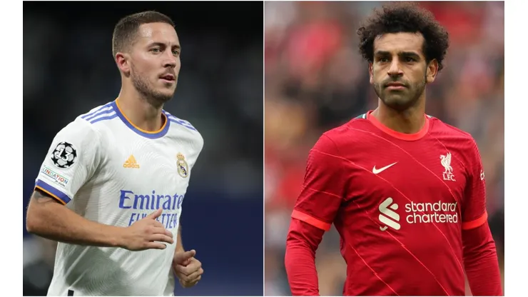 Eden Hazard of Real Madrid (left) and Mohamed Salah of Liverpool (right)