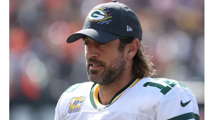 Aaron Rodgers of the Green Bay Packers after the game against the Bengals
