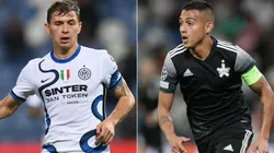 Nicolo Barella of Inter Milan (left) and Frank Castaneda of Sheriff