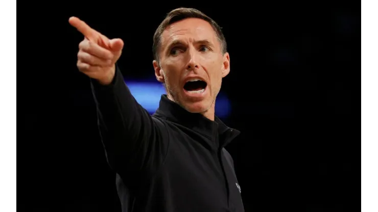Head Coach Steve Nash of the Brooklyn Nets