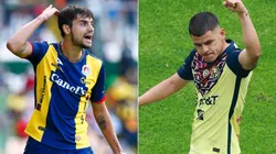 Unai Bilbao of Atletico San Luis (left) and Richard Sanchez of Club America.