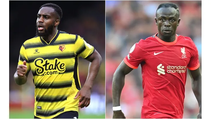 Danny Rose of Watford (left) and Saido Mane of Liverpool (right)