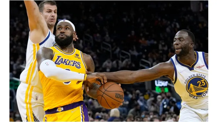 LeBron James playing for the Lakers