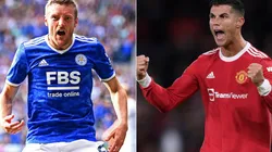 Jamie Vardy of Leicester City (left) and Cristiano Ronaldo of Manchester United (right)