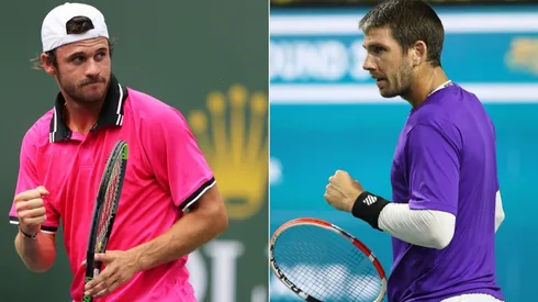 Tommy Paul of the USA (left) and Cameron Norrie of the UK