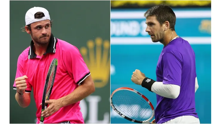 Tommy Paul of the USA (left) and Cameron Norrie of the UK