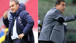 Martin Lasarte of Chile (left) and Leo Gonzalez of Venezuela