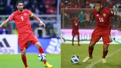 Steven Vitoria of Canada (left) and Alfredo Stephens of Panama