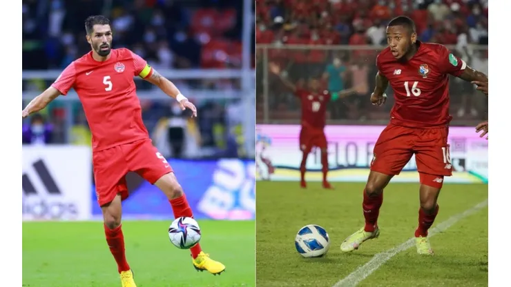 Steven Vitoria of Canada (left) and Alfredo Stephens of Panama