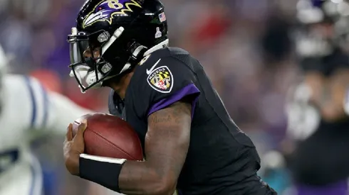 Lamar Jackson against the Indianapolis Colts in the last games of the Week 5, an amazing performance by Jackson to comeback and win the game. By Rob Carr