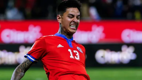Erick Pulgar of Chile celebrates.