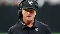 Jon Gruden as head coach with the Raiders, his last game was against the Chicago Bears in October 10th.