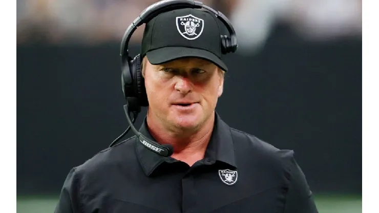 Jon Gruden as head coach with the Raiders, his last game was against the Chicago Bears in October 10th.