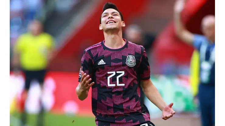 Hirving Lozano during Mexico's 3-0 win over Honduras.