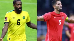 Anthony Grant of Jamaica (left) and Steven Vitoria of Canada (right)