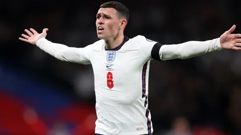 Phil Foden during England's draw against Hungary.