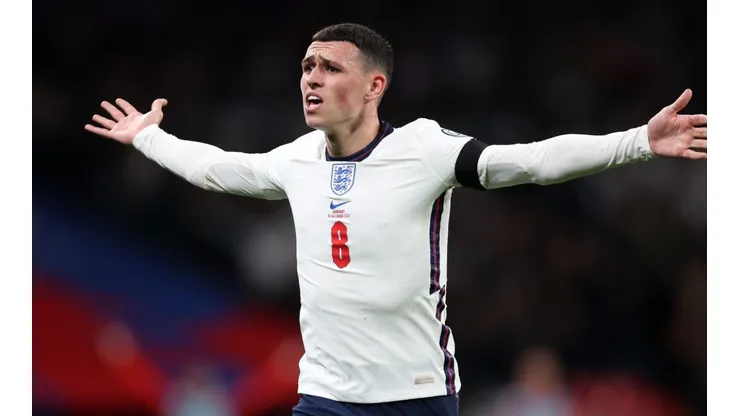 Phil Foden during England's draw against Hungary.