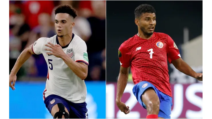 Antonee Robinson of the USA (left) and Esteban Alvarado