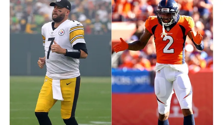 Ben Roethlisberger of the Steelers (left) and Pat Surtain II of the Broncos