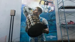 Lionel Messi and Diego Maradona