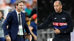 Panama coach Thomas Christiansen (left) and USMNT manager Gregg Berhalter.