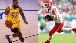 LeBron James (left) & Travis Kelce