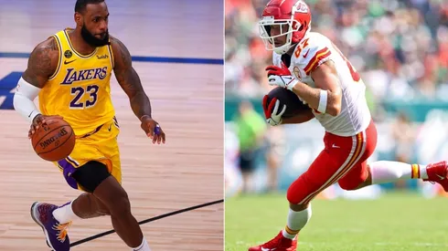 LeBron James (left) & Travis Kelce